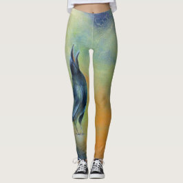 Dimmig morgonkråka leggings