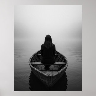 Dimmig och fri - Konst för ensamma kvinnliga resen Poster