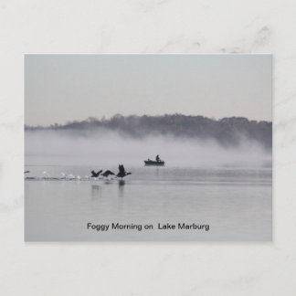 dimmig på sjö vykort