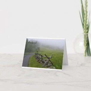 Dimmig Shenandoah morgonnotecard Kort
