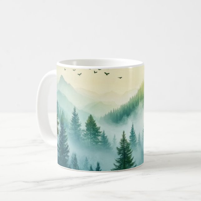 Dimmig skog kaffemugg (Framsida vänster)