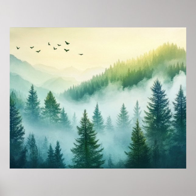 Dimmig skog poster (Framsidan)