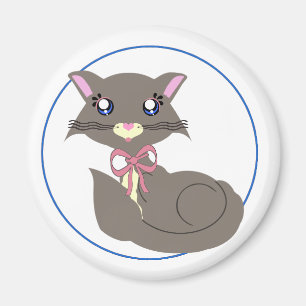 Dimmig Toon kattungemagnet Magnet