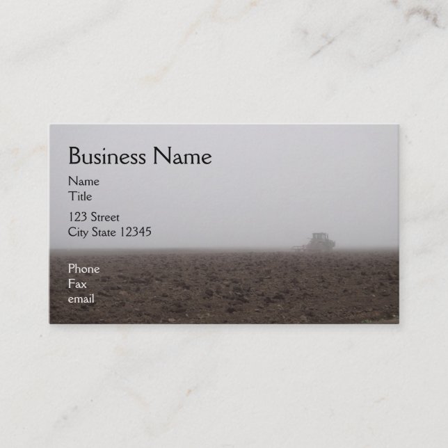 Dimmig traktorvisitkort visitkort (Framsida)