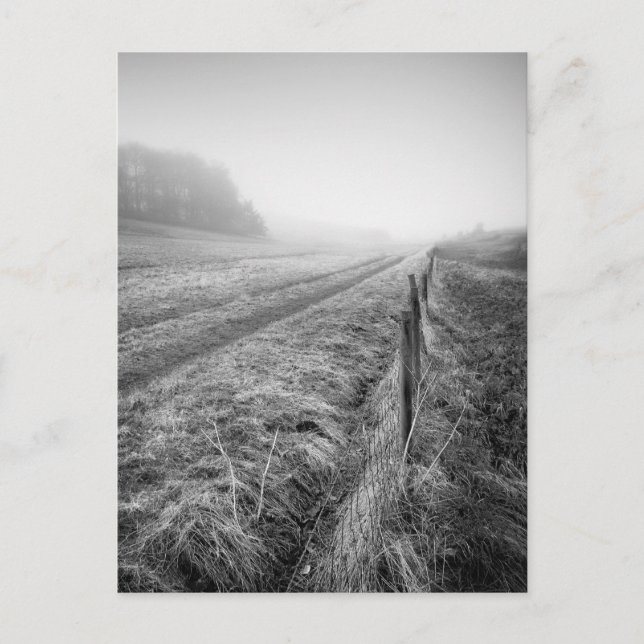 Dimmig Wiltshire-fält vykort (Framsida)