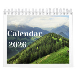 Dimmiga berg 2026 Väggkalender | Natur Dimma Kalender