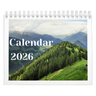 Dimmiga berg 2026 Väggkalender | Natur Dimma Kalender
