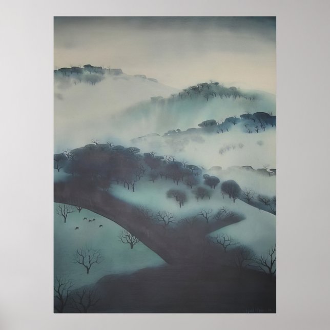 Dimmiga bergen - 1970; USA  Eyvind Earl Poster (Framsidan)