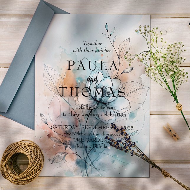 Dimmiga blommor inbjudningar (Skapare uppladdad)