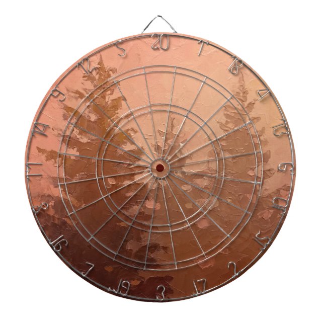 Dimmiga cederträträd i varma färger piltavla (Framsidan)