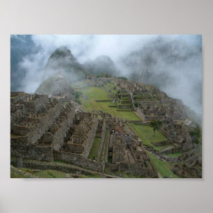 "Dimmiga Machu Picchu" 14x10.5-affisch Poster