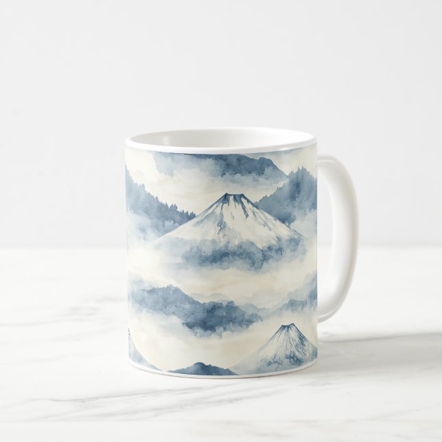 Dimmiga toppar – Vattenfärgslandskap (9) Kaffemugg (Framsida höger)