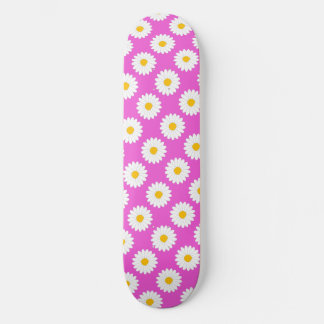 Dimmigt Daisy Blommönster Rosa Skateboard Bräda 19,5 Cm