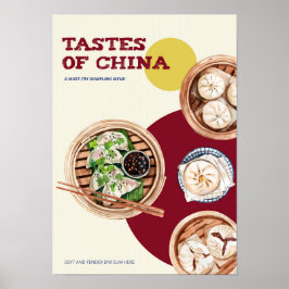 Dimsum Watercolor business Poster