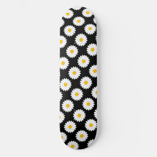 Dimt Daisy Blommönster Svart Skateboard Bräda 20 Cm