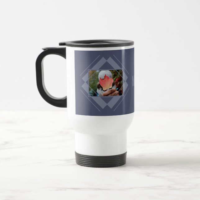 DIN 2 FOTOS & MONOGRAM mugg (Vänster)