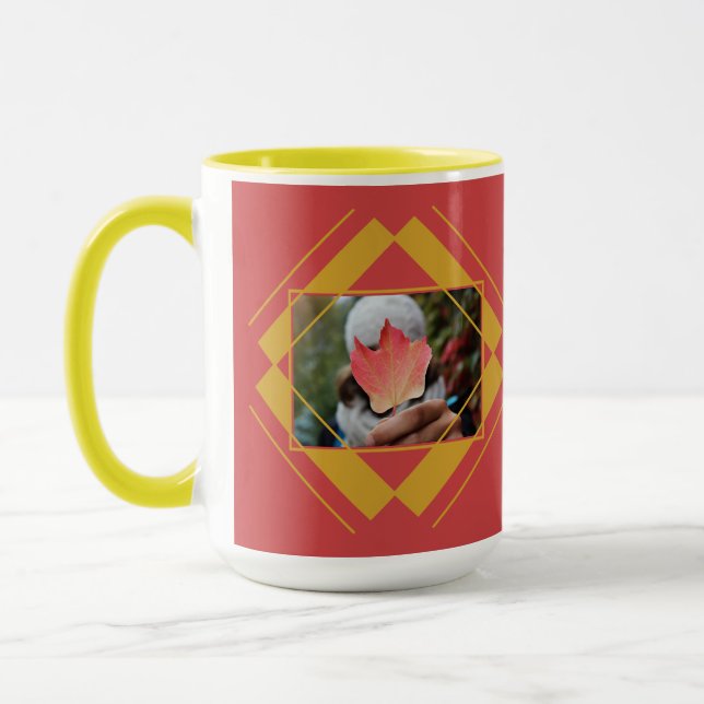 DIN 2 FOTOS & MONOGRAM mugg (Vänster)