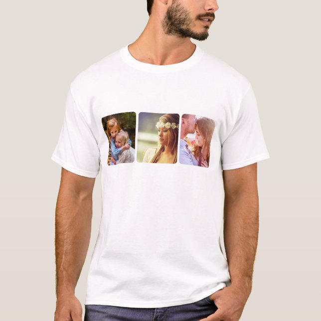 Din 3-fotomall T-Shirt (Framsida)