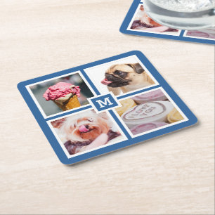 DIN 4 FOTOS & MONOGRAM underlägg Papper Kvadrat
