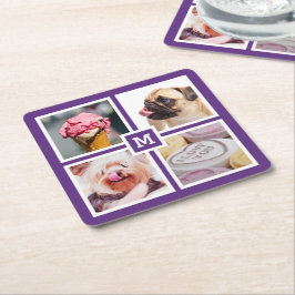 DIN 4 FOTOS & MONOGRAM underlägg Papper Kvadrat