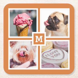 DIN 4 FOTOS & MONOGRAM underlägg Papper Kvadrat