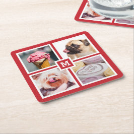 DIN 4 FOTOS & MONOGRAM underlägg Papper Kvadrat