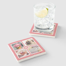 DIN 4 PHOTOS & MONOGRAM-underlägg Stenunderlägg