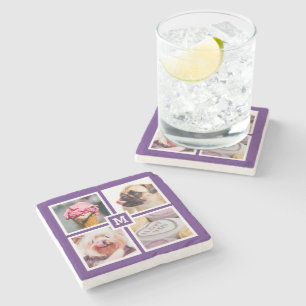 DIN 4 PHOTOS & MONOGRAM-underlägg Underlägg Sten