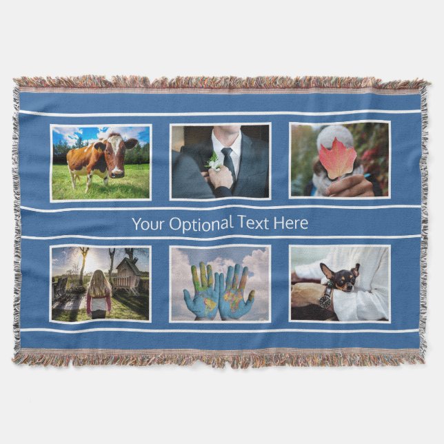 DIN 6 FOTON & TEXT kastfilt Filt (Framsidan)