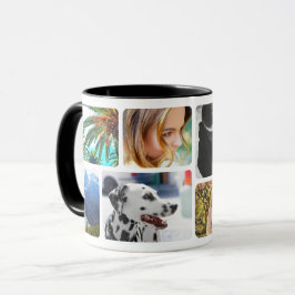 Din 8-fotorundade mall Jackat Mugg