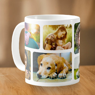 Din 8-fotorundade mall Mugg