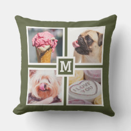 DIN 8 FOTOS & MONOGRAM dekorativ kudde