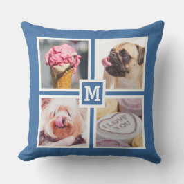 DIN 8 FOTOS & MONOGRAM dekorativ kudde