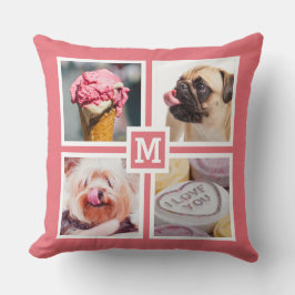 DIN 8 FOTOS & MONOGRAM dekorativ kudde