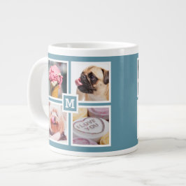 DIN 8 FOTOS & MONOGRAM mugg Jumbo Mugg