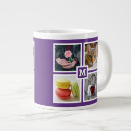 DIN 8 FOTOS & MONOGRAM mugg Jumbo Mugg