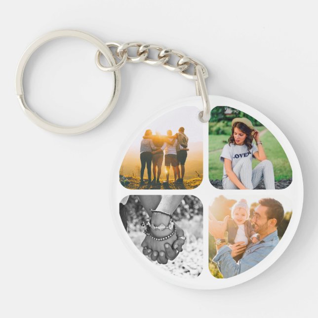 Din 8-fotosidiga akryliska nyckelkedja vid Dubbla (Framsidan)