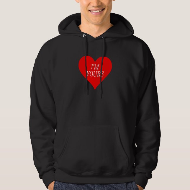 DIN AF VALENTINE'S SÄGELSE DEKORATIONER DAMER KVIN HOODIE (Framsida)