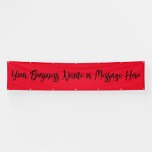 Din affärsbanderoll