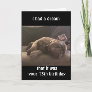*DIN AMNING PÅ DITT** 13 BIRTHDAY-KORT KORT