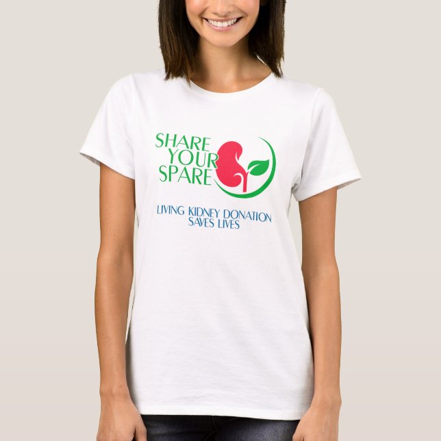  Din andel av en levande njurdonation T-Shirt (Framsida)