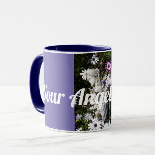 Din Änglar är alltid med din Blommigt Angel Mugg