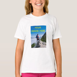Din anpassade bild här t-shirt, anpassad t shirt