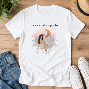 Din anpassade familjefoto personliga T-shirt
