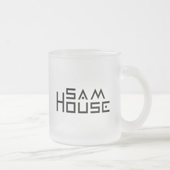 Din anpassningsbar 10 uns frostad Glass mugg (Höger)