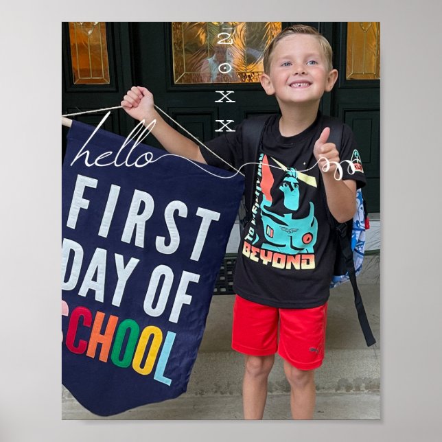 Din Anpassningsbar 8 x 10-tums Hej och år Poster (Framsidan)