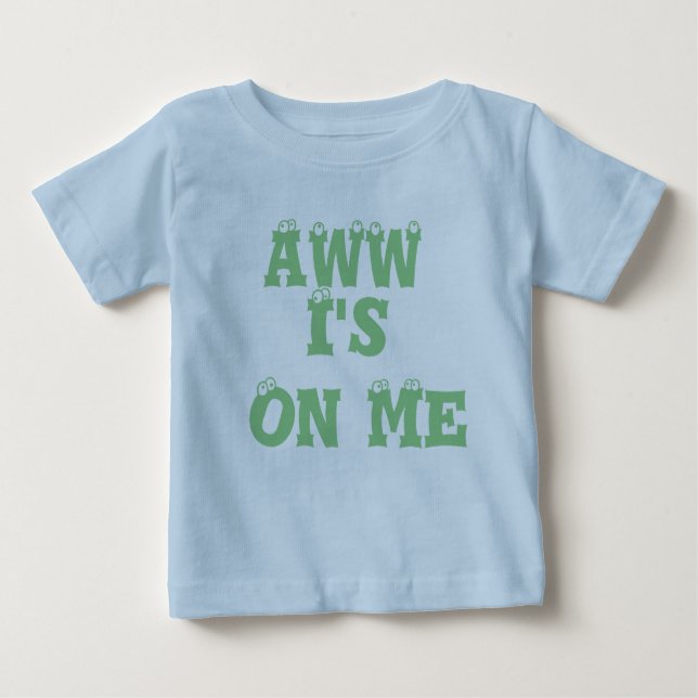 Din Anpassningsbar Baby Romper Tee Shirt (Framsida)