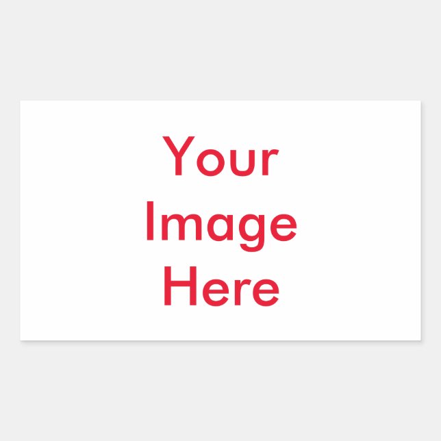 Din anpassningsbar Bild Rektangulärt Klistermärke (Framsida)