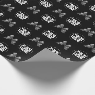Din Anpassningsbar för Business Logotyp Black and Presentpapper