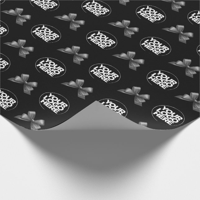 Din Anpassningsbar för Business Logotyp Black and  Presentpapper (Hörn)